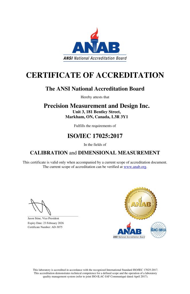 ISO 17025 Accreditation